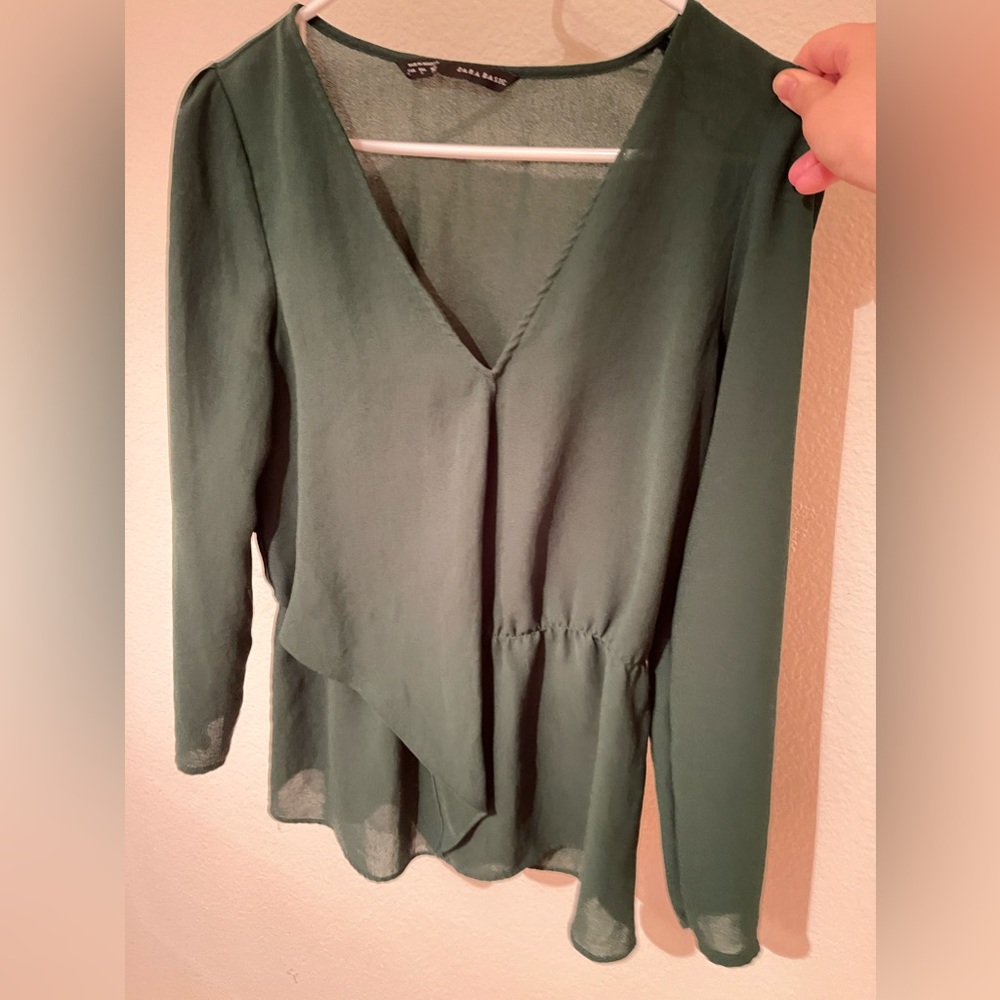 Green Zara Blouse - Small